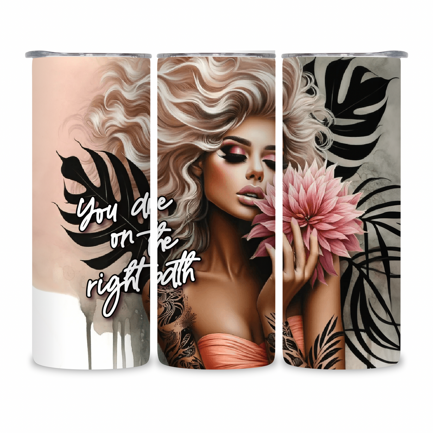 20 OZ Animated Positive Affirmations Stainless Steel Tumblers