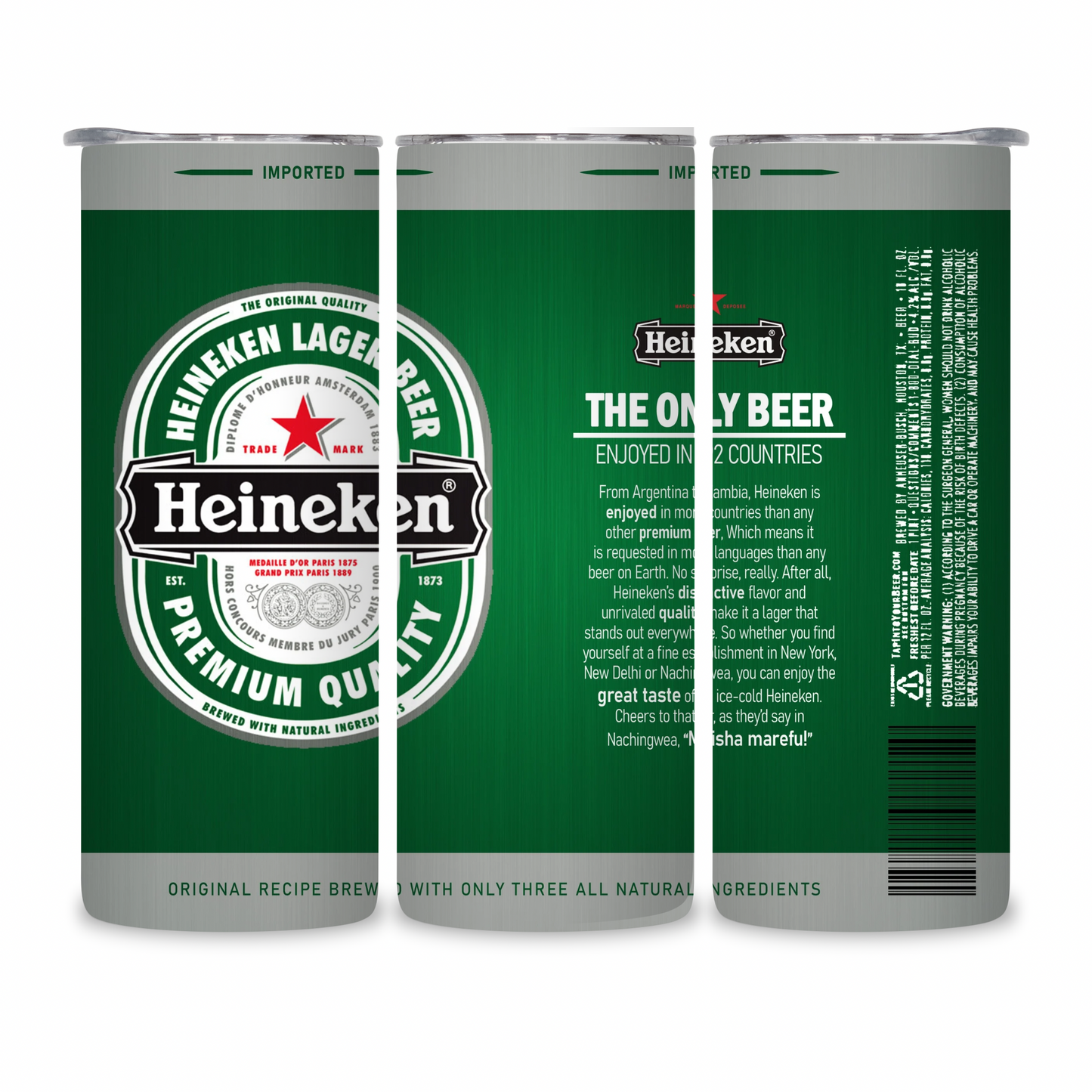 20 OZ Beer Stainless Steel Tumblers