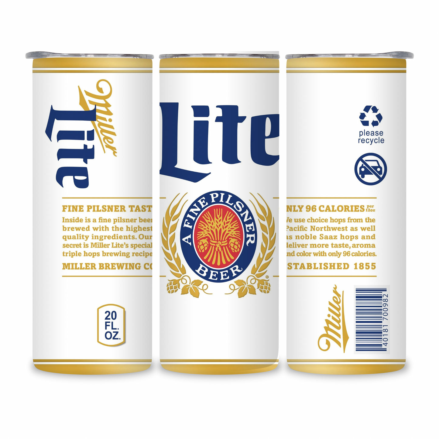 20 OZ Beer Stainless Steel Tumblers