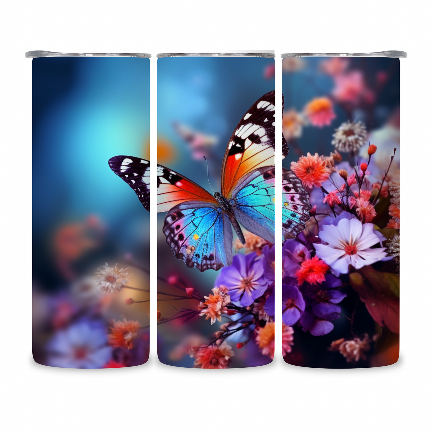 20 OZ Butterflies Stainless Steel Tumblers