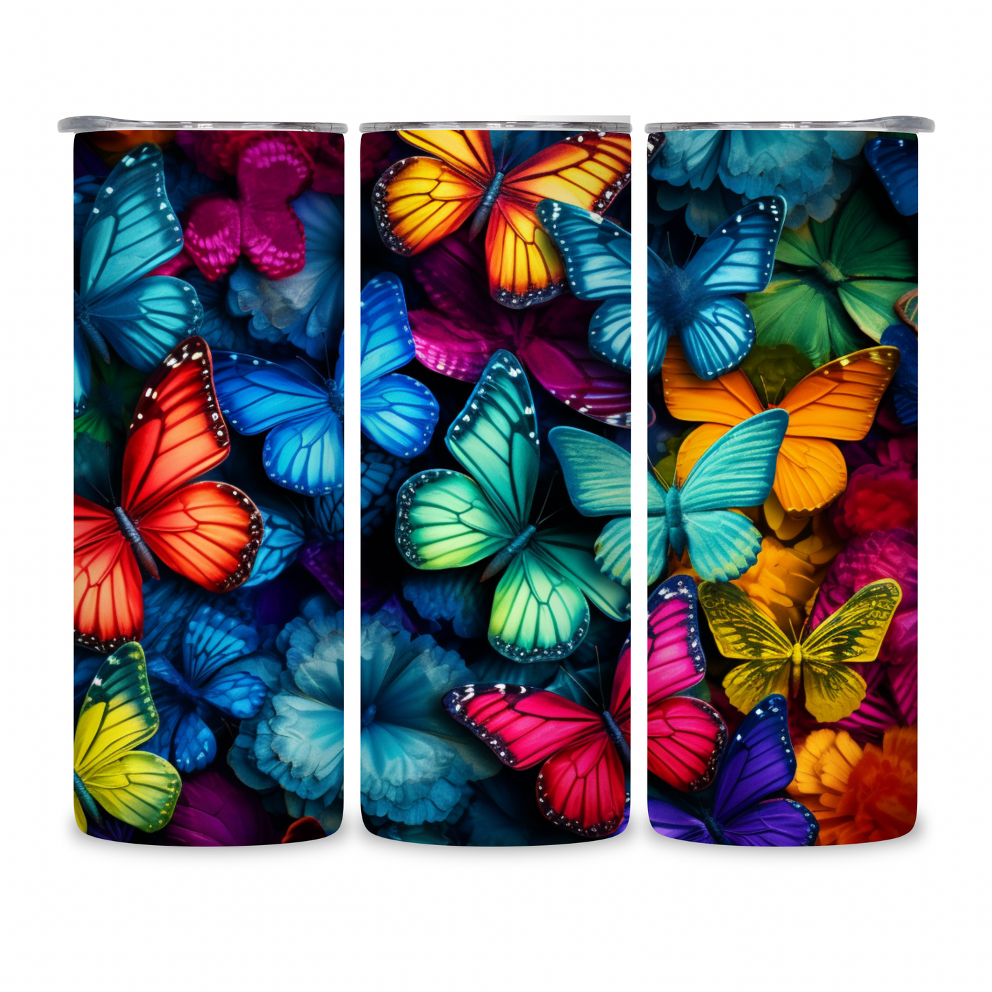 20 OZ Butterflies Stainless Steel Tumblers
