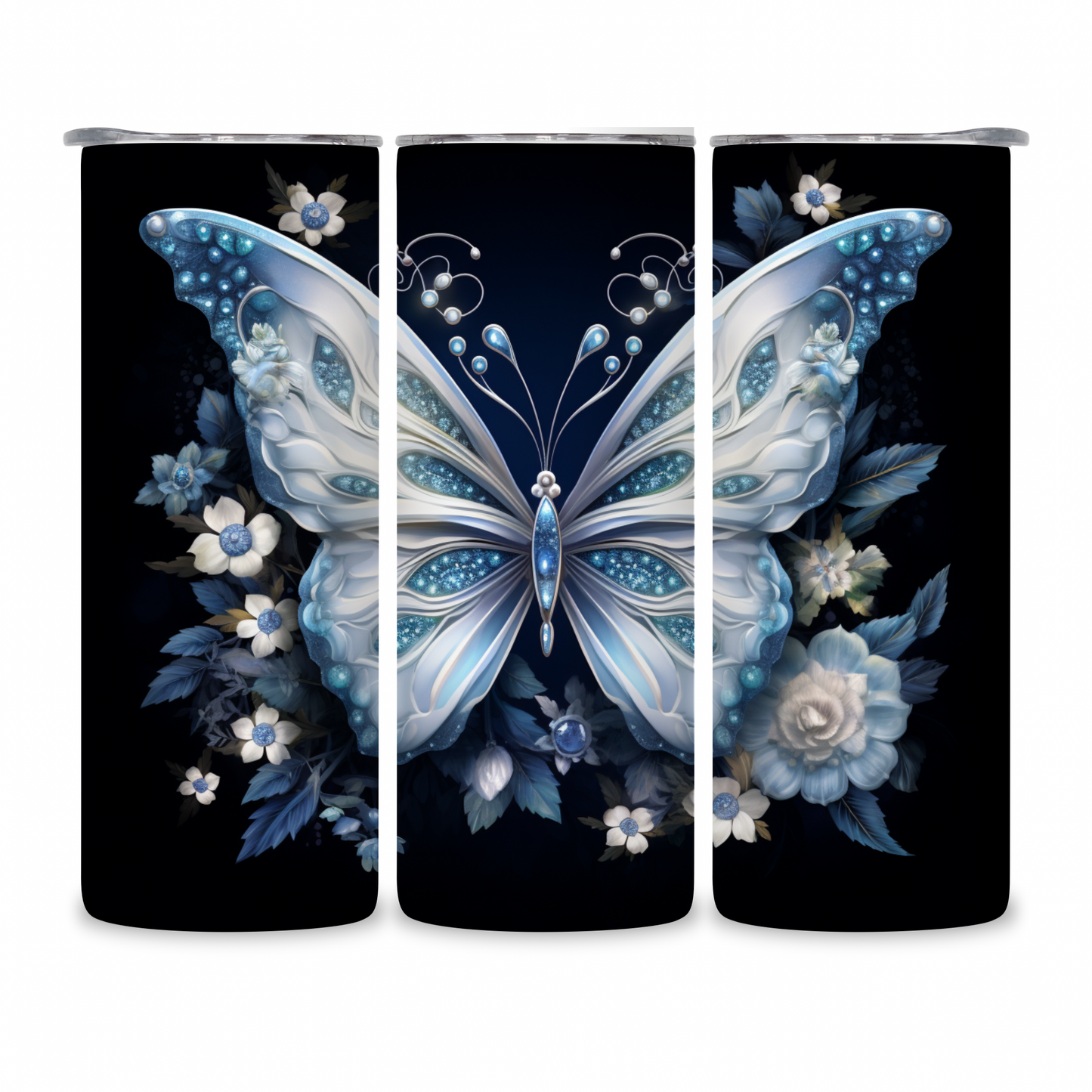 20 OZ Butterflies Stainless Steel Tumblers