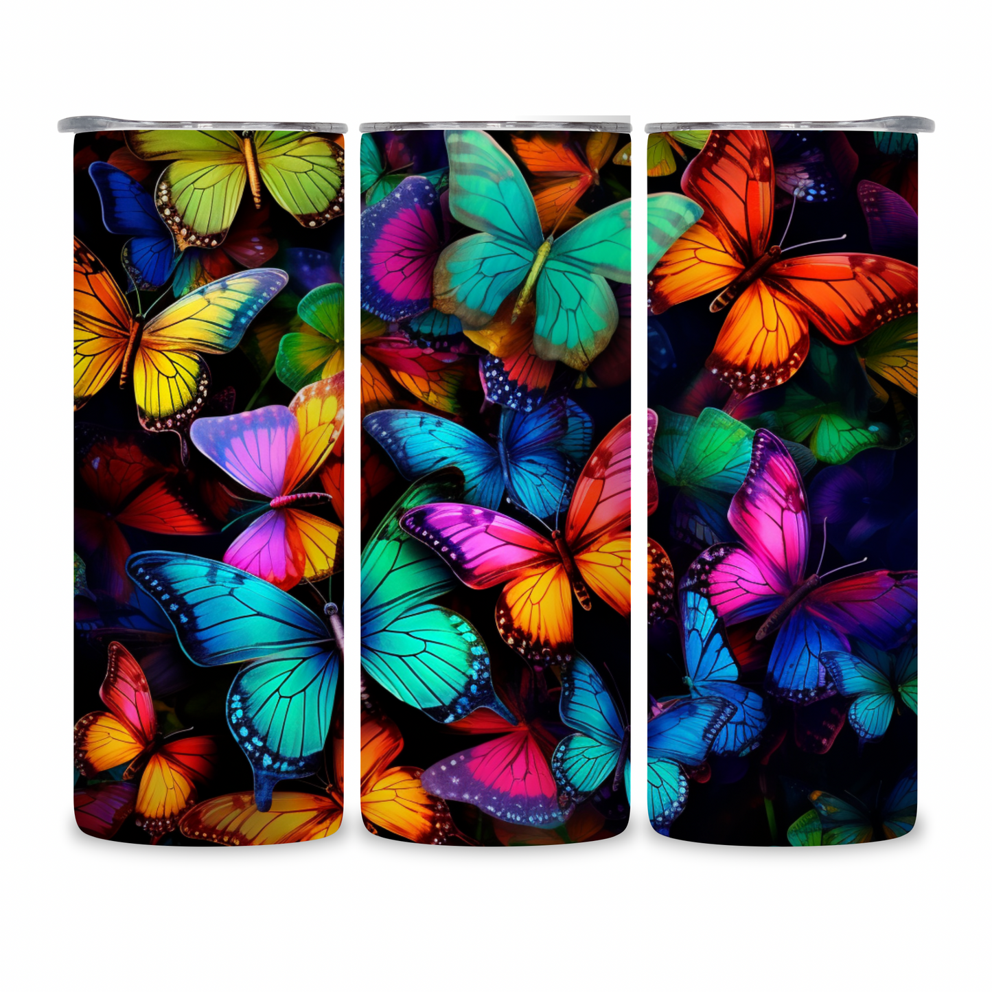 20 OZ Butterflies Stainless Steel Tumblers
