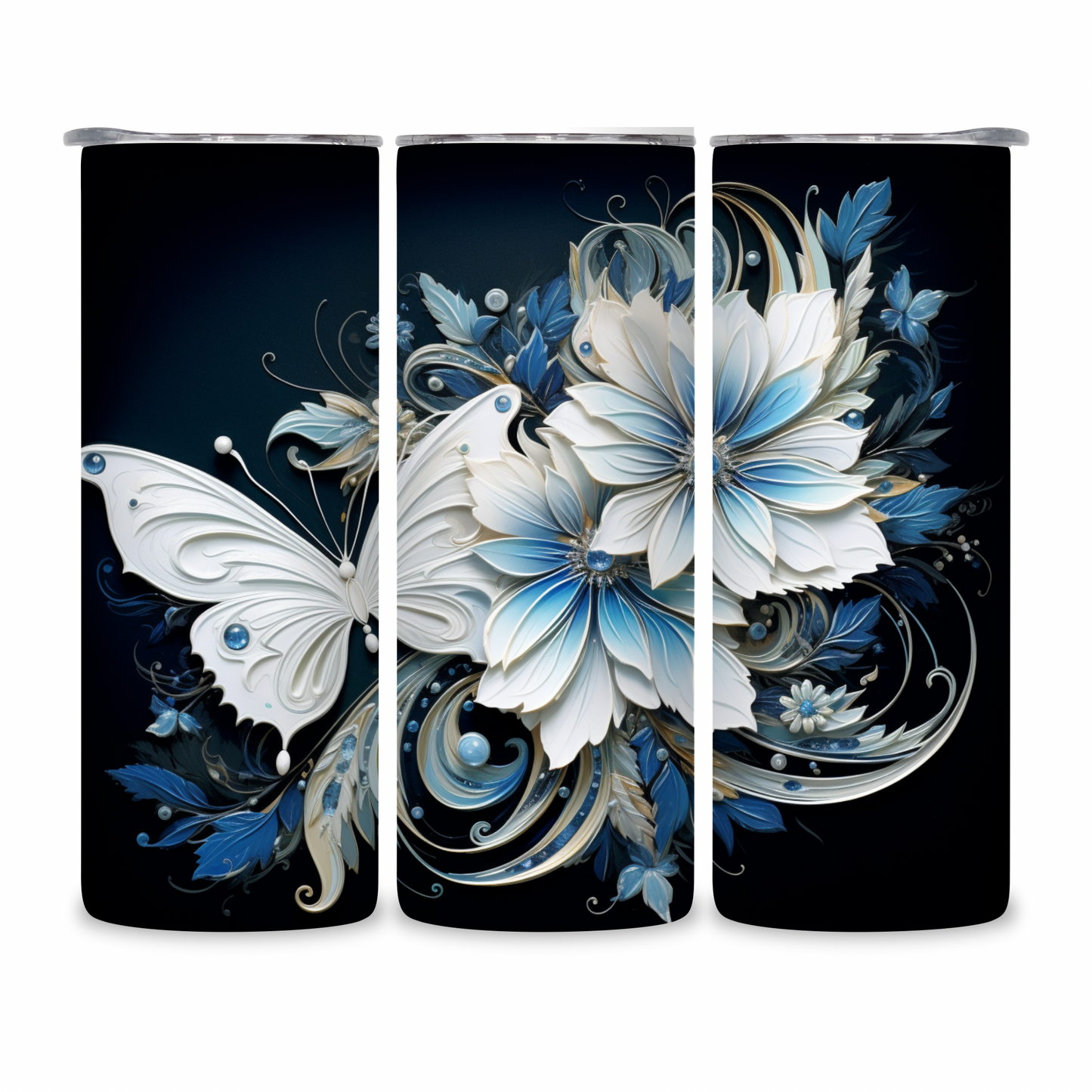 20 OZ Butterflies Stainless Steel Tumblers