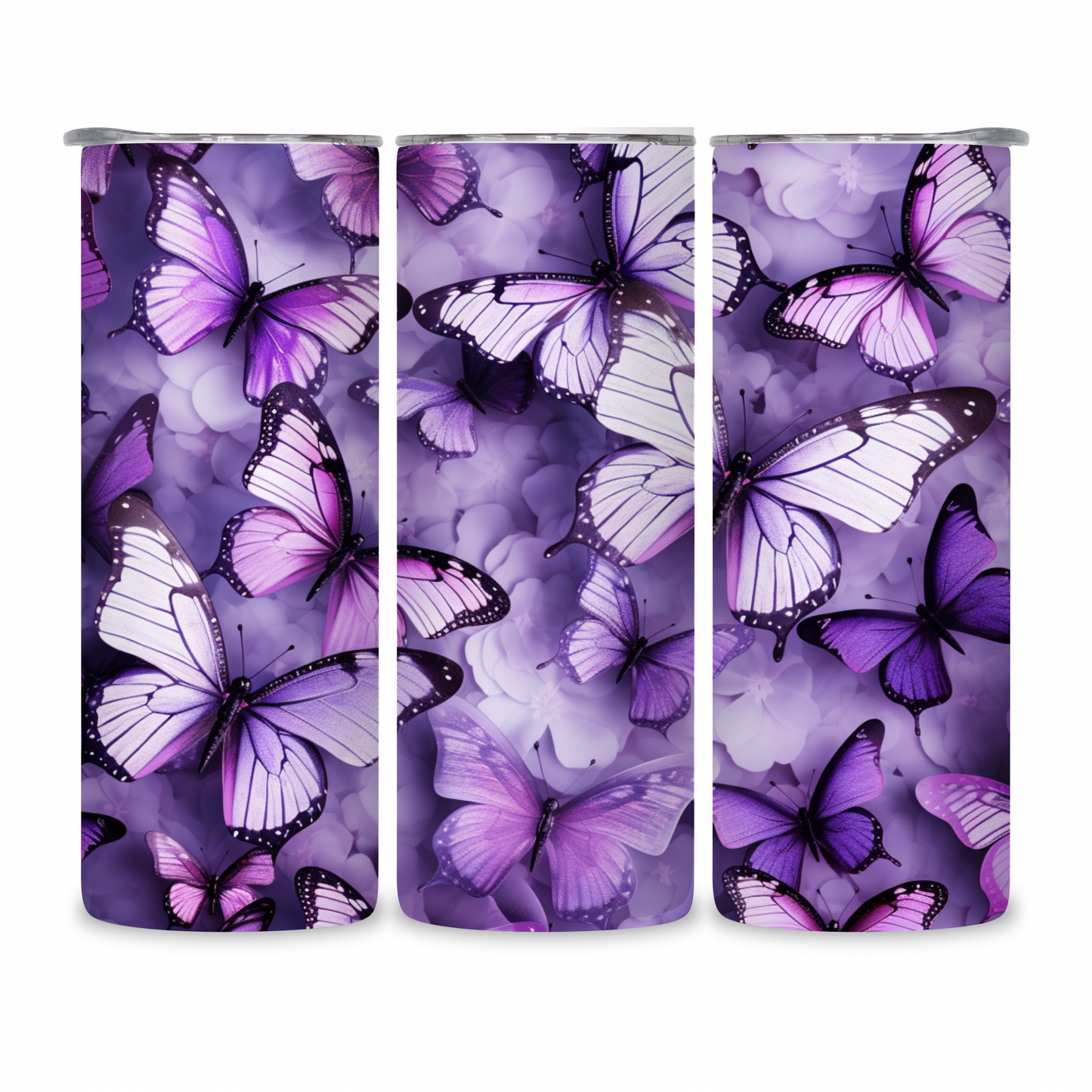20 OZ Butterflies Stainless Steel Tumblers