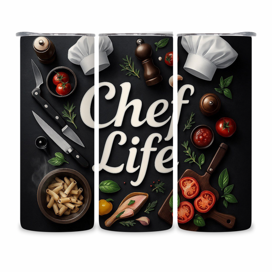 20 OZ Chef Life Stainless Steel Tumblers
