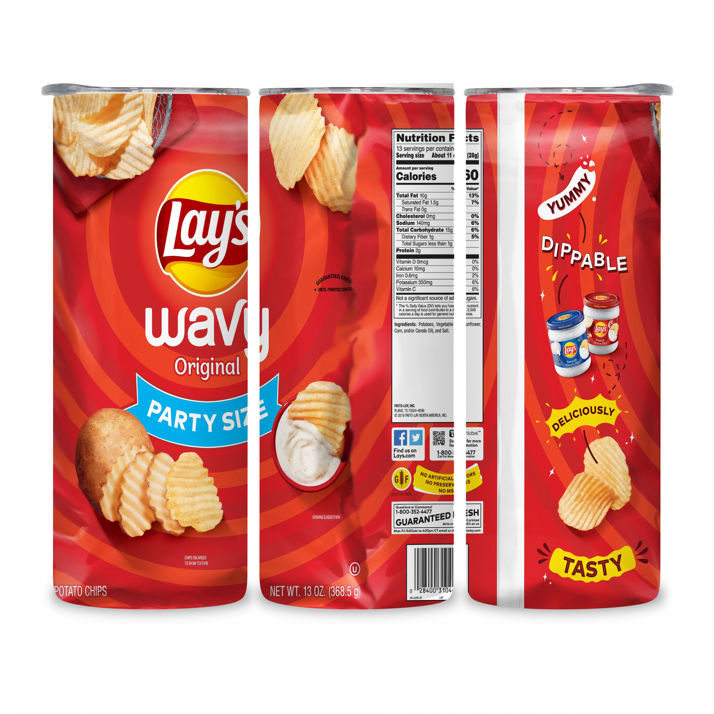 20 OZ Chips Stainless Steel Tumblers
