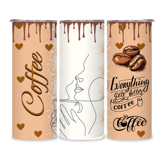 20 OZ Coffee Design Stainless Steel Tumblers
