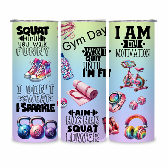 20 OZ Women’s Fitness Stainless Steel Tumblers