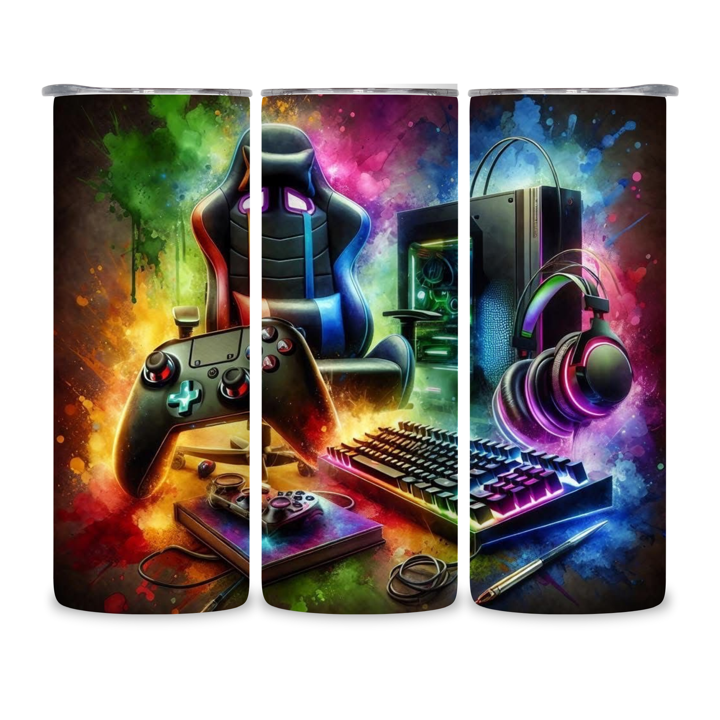 20 OZ Gamer Stainless Steel Tumblers