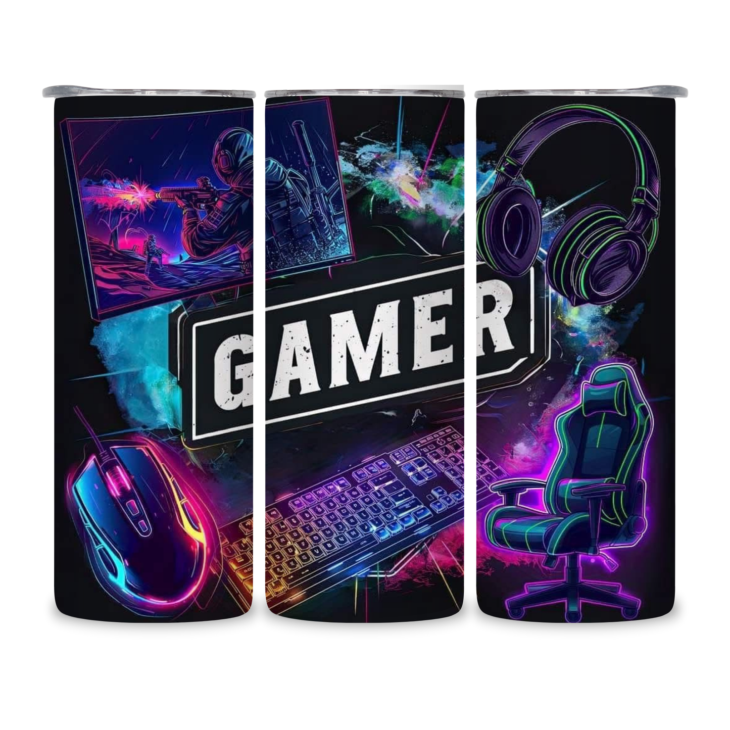 20 OZ Gamer Stainless Steel Tumblers