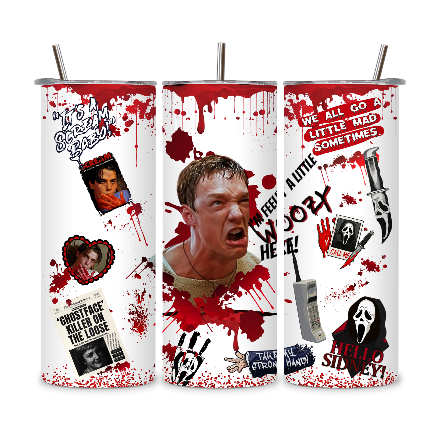 20 OZ Horror Characters Stainless Steel Tumblers