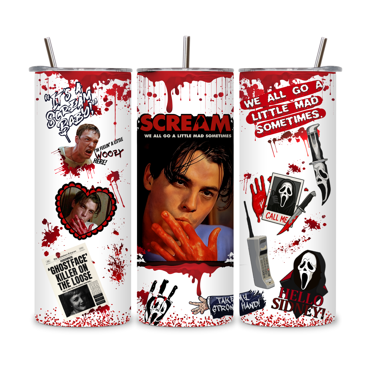 20 OZ Horror Characters Stainless Steel Tumblers