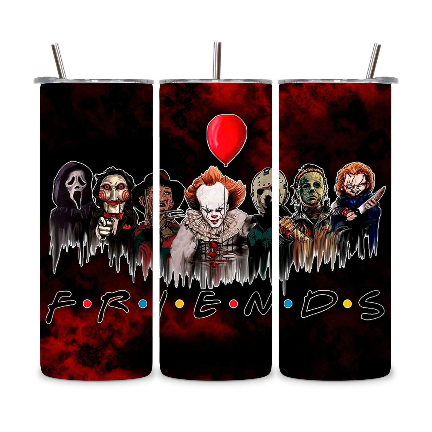 20 OZ Horror Characters Stainless Steel Tumblers