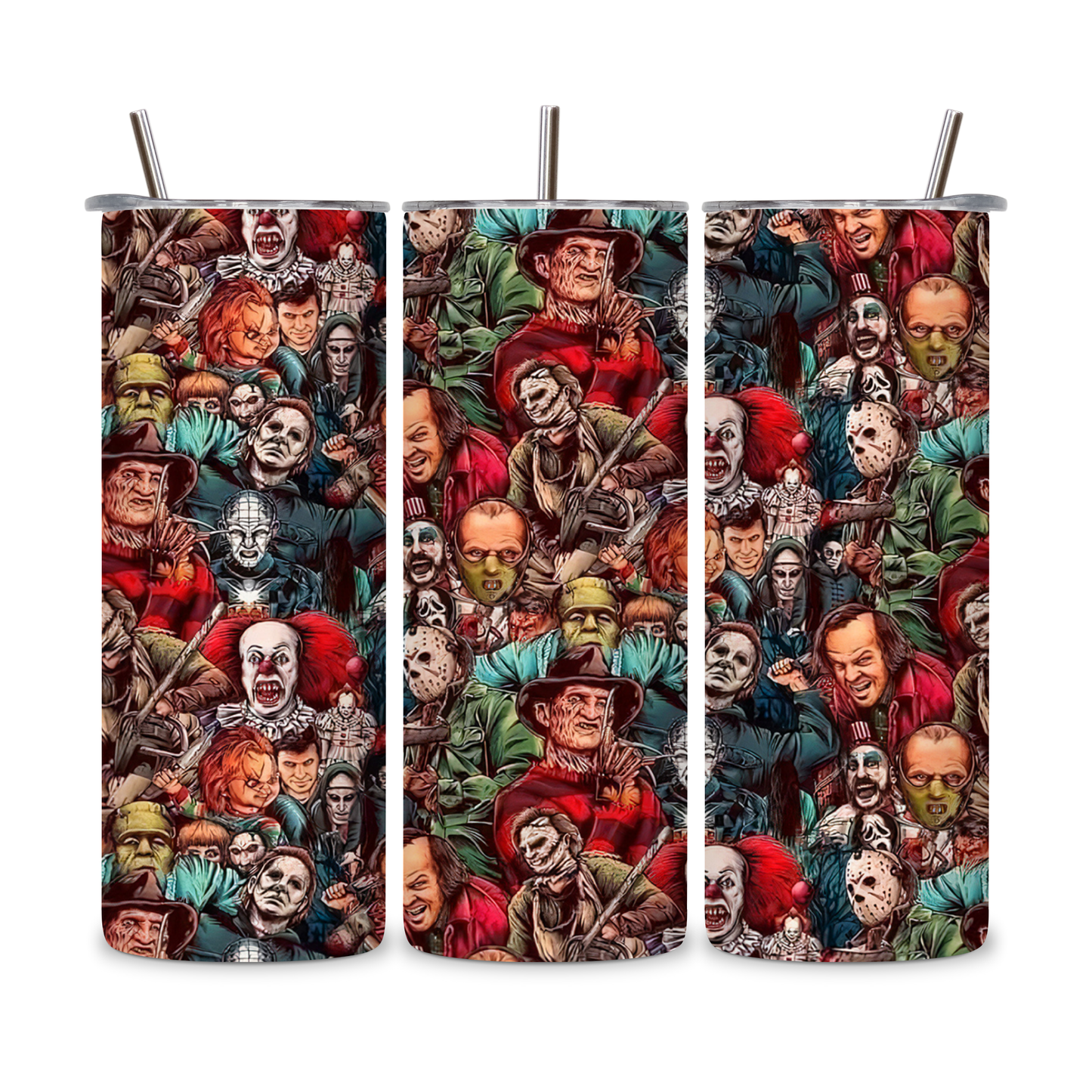 20 OZ Horror Characters Stainless Steel Tumblers