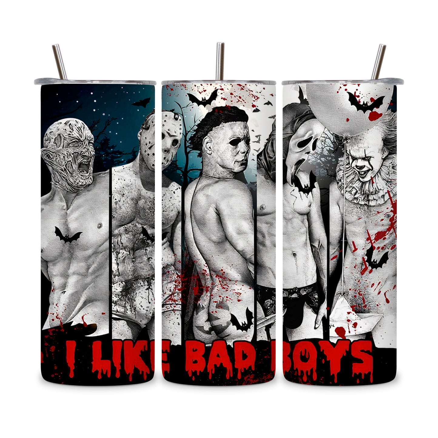 20 OZ Horror Characters Stainless Steel Tumblers