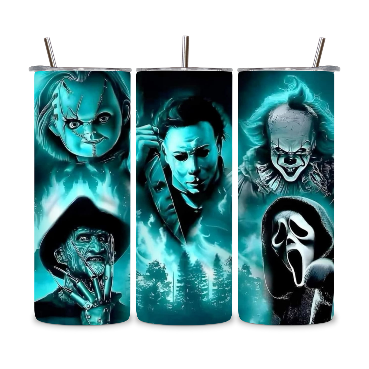 20 OZ Horror Characters Stainless Steel Tumblers