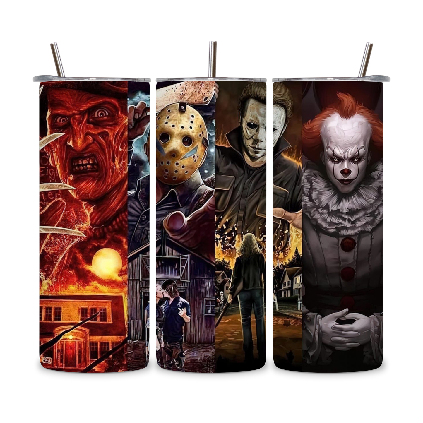 20 OZ Horror Characters Stainless Steel Tumblers
