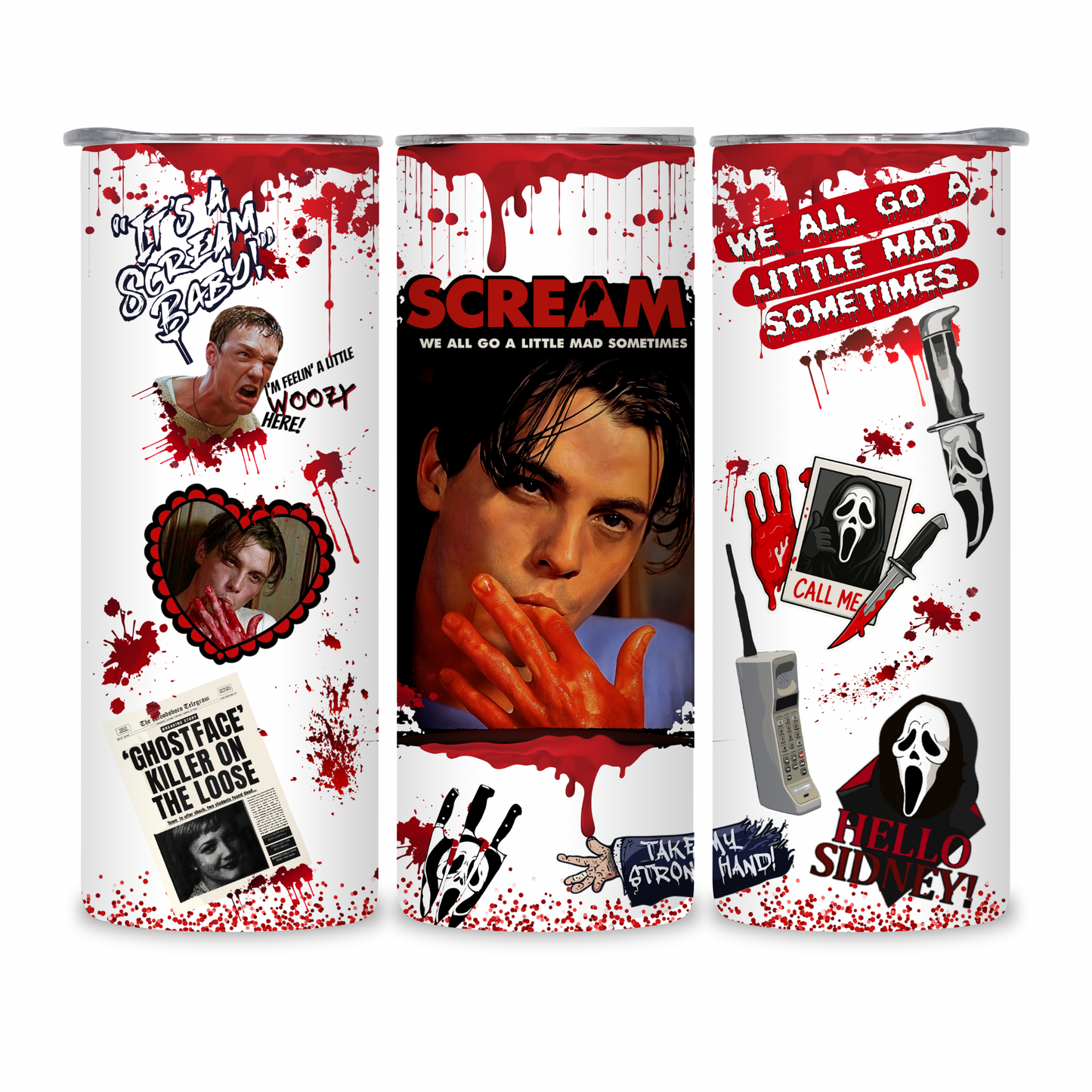 20 OZ Horror Characters Stainless Steel Tumblers