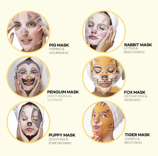 Epielle Animal Character Facial Sheet Mask