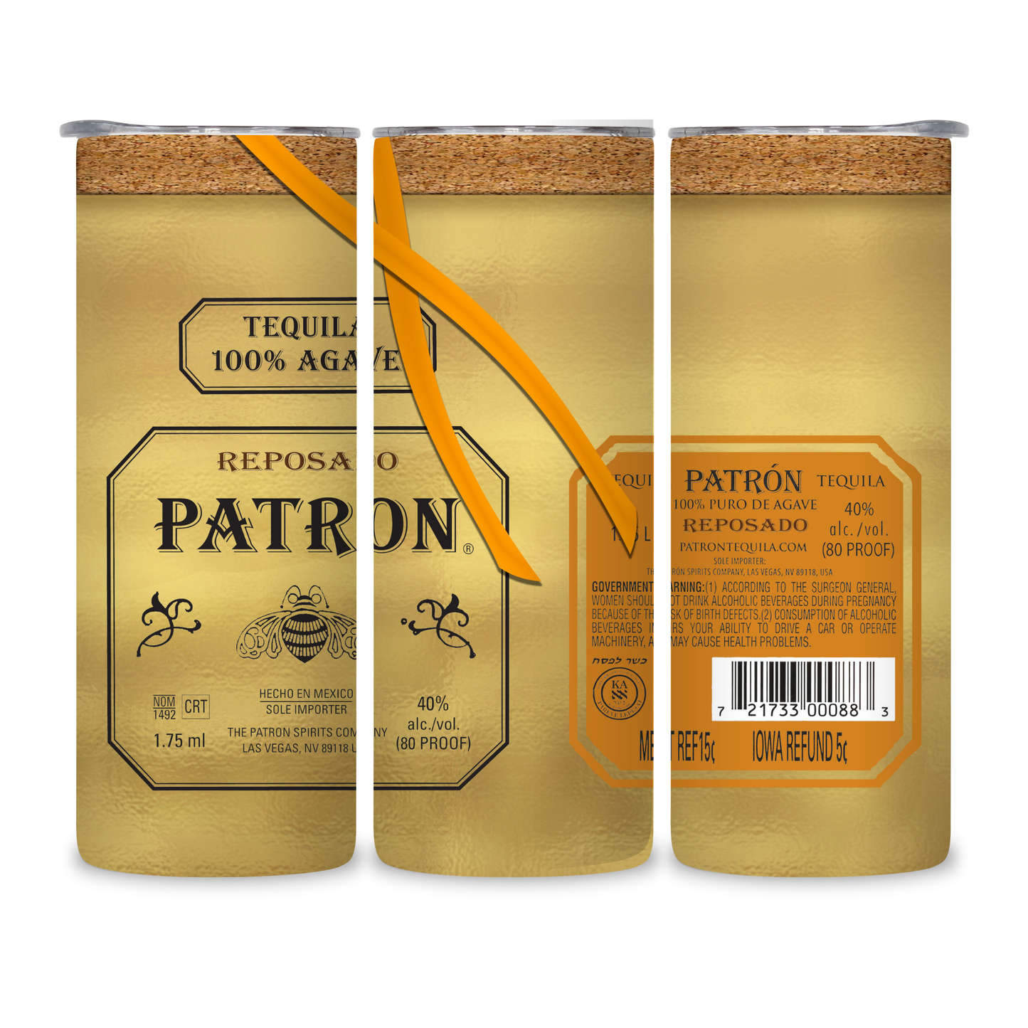 20 OZ Liquor Design Stainless Steel Tumblers