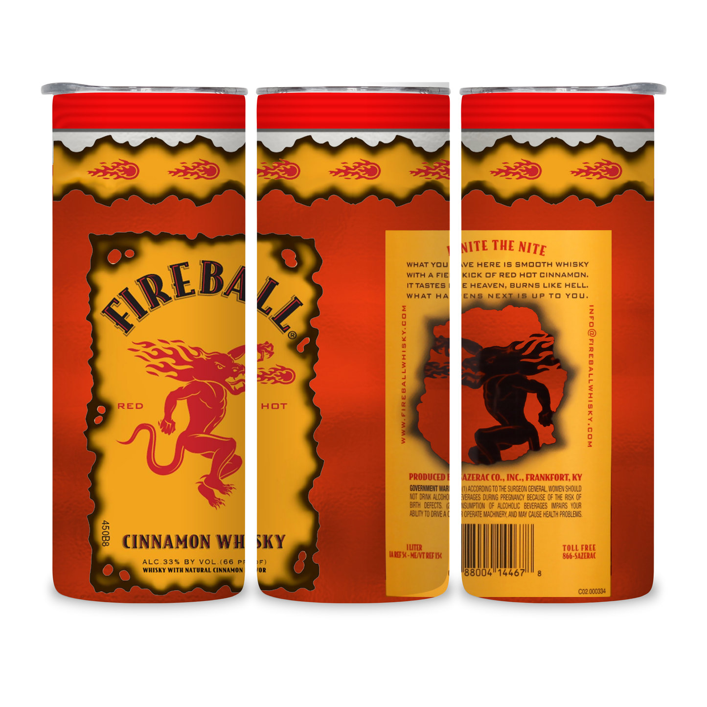 20 OZ Liquor Design Stainless Steel Tumblers