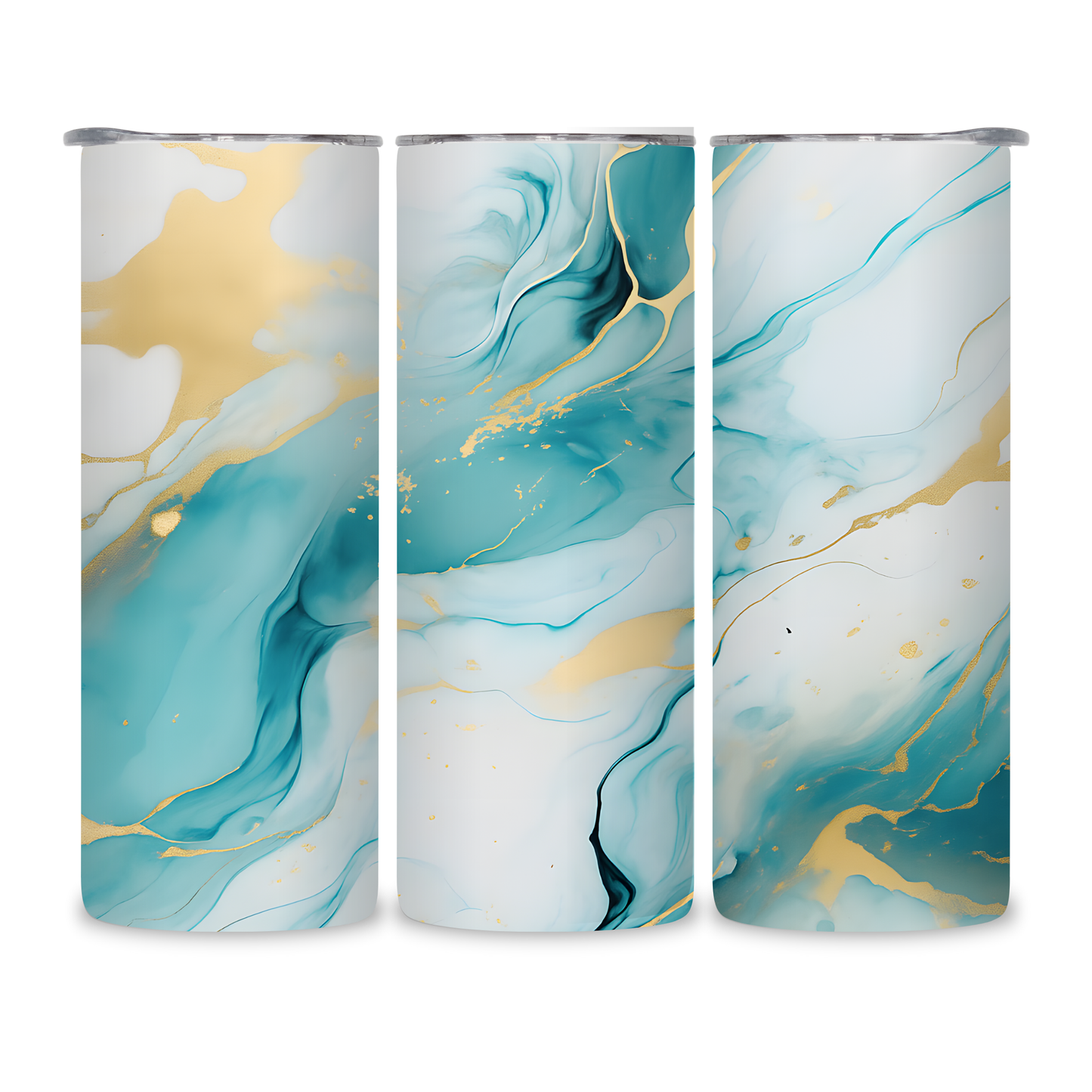 20 OZ Marble Stainless Steel Tumblers