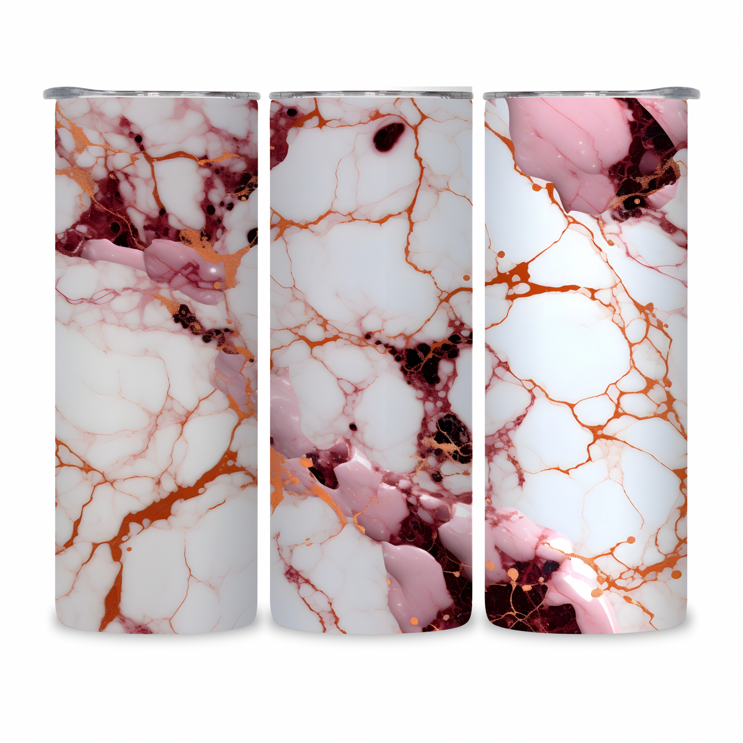 20 OZ Marble Stainless Steel Tumblers