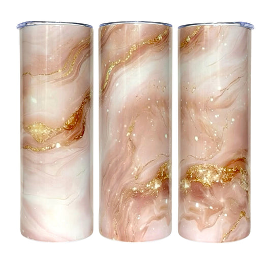 20 OZ Marble Stainless Steel Tumblers
