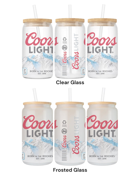 16 OZ Glass Can Beer Design