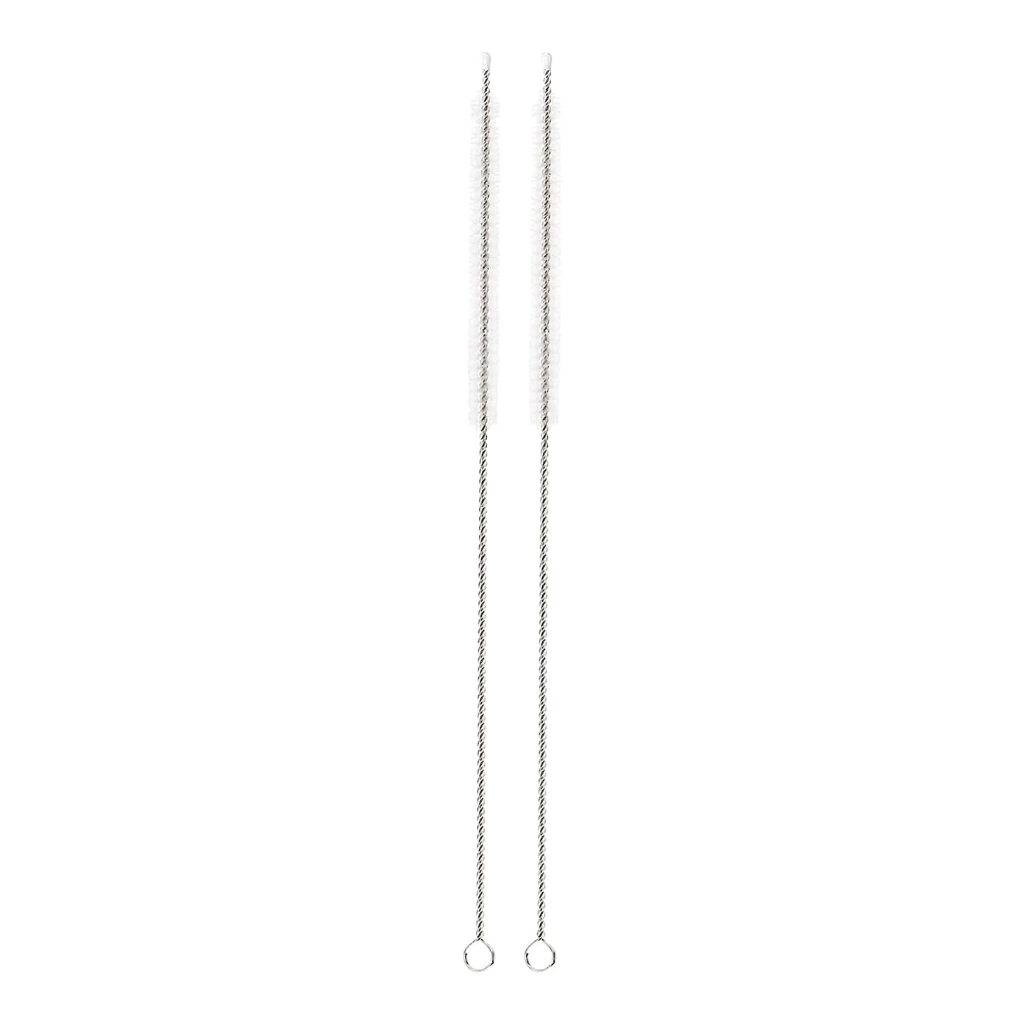 2 Pack Stainless Steel Reusable Straw Cleaner Brush