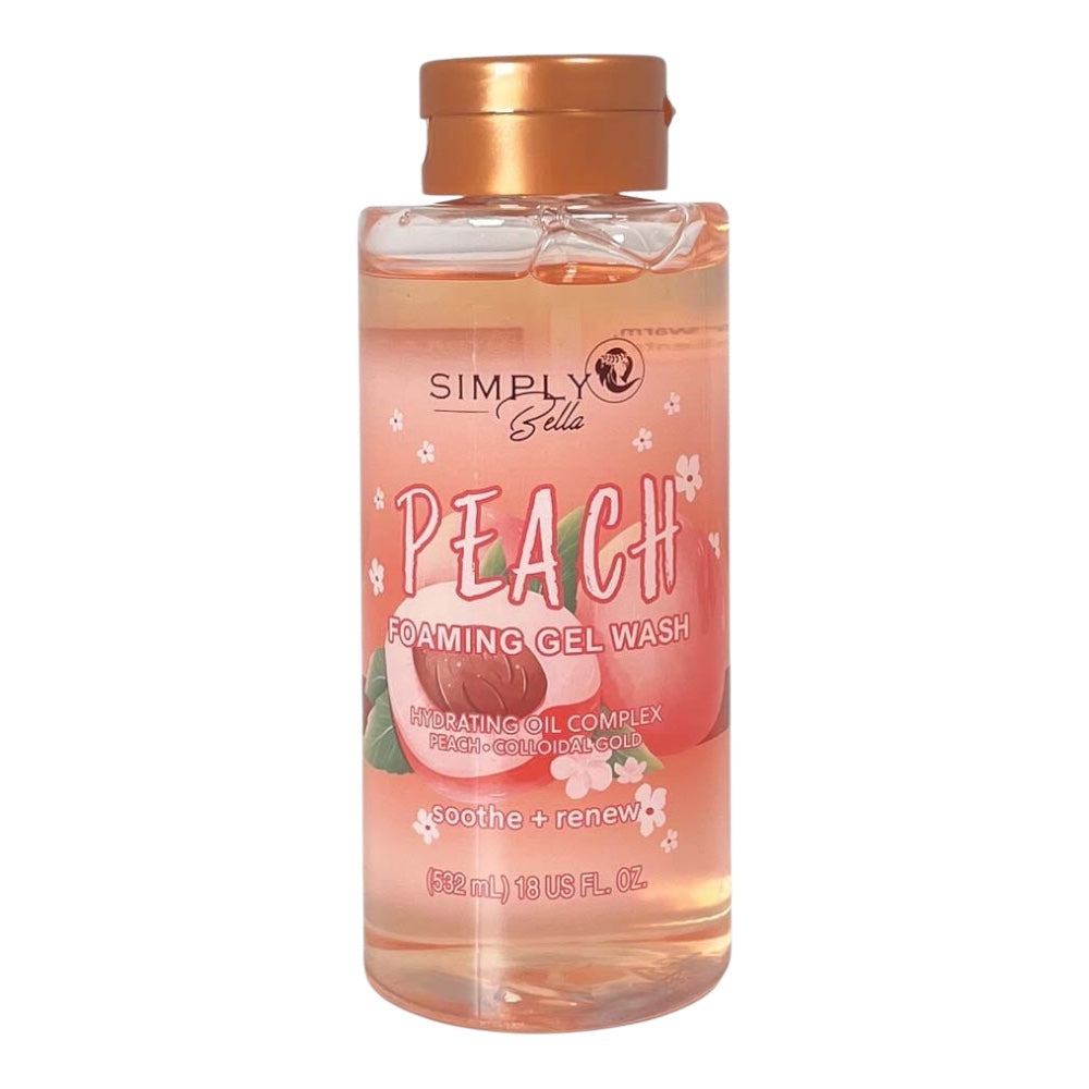 Simply Bella Peach Foaming Gel Body Wash