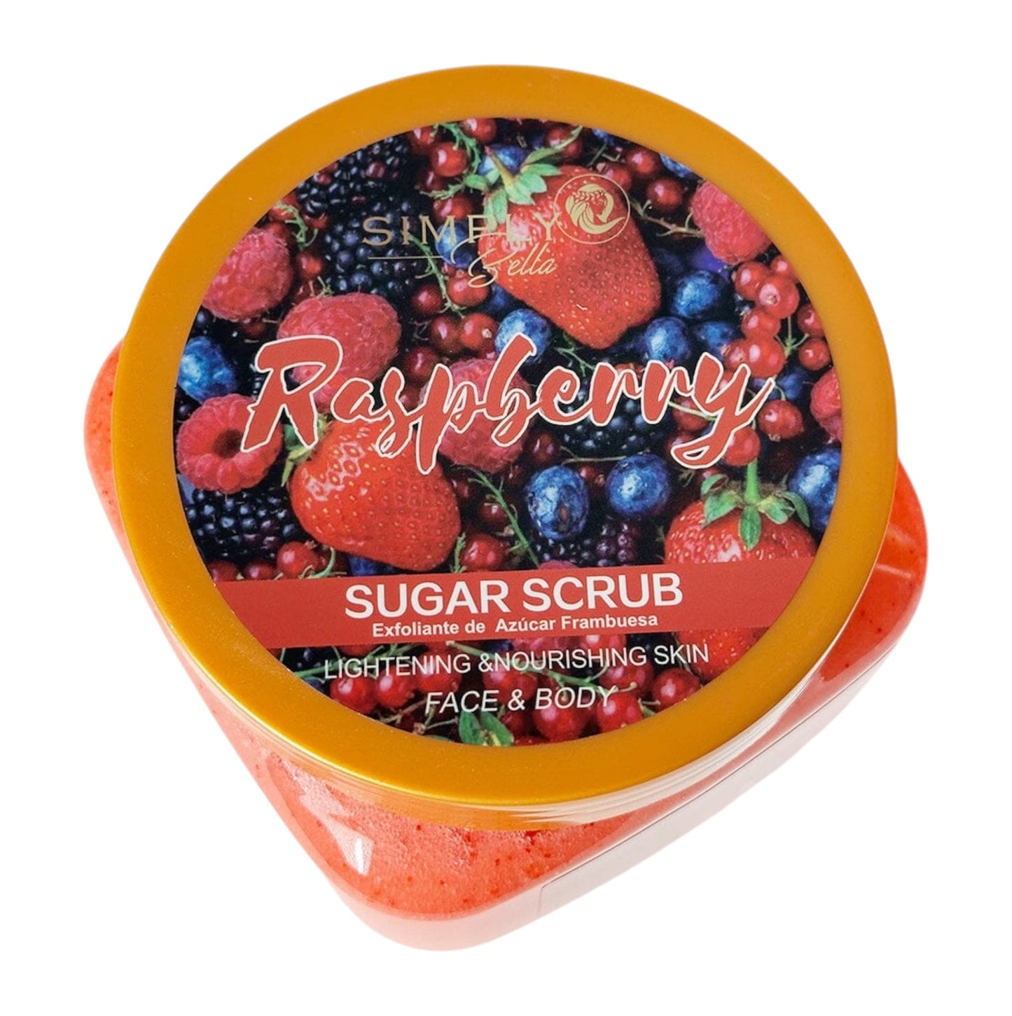 Simply Bella Raspberry Sugar Face & Body Scrub