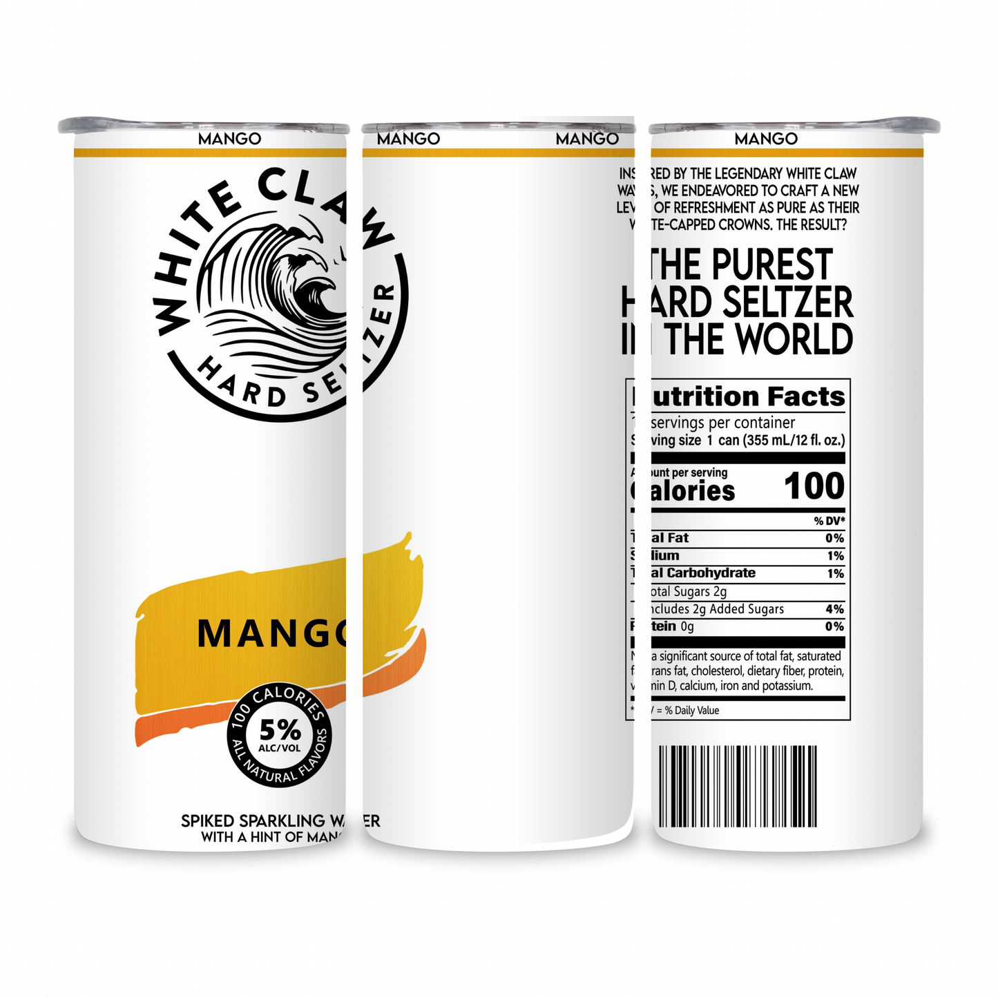 20 OZ Hard Seltzer Stainless Steel Tumblers