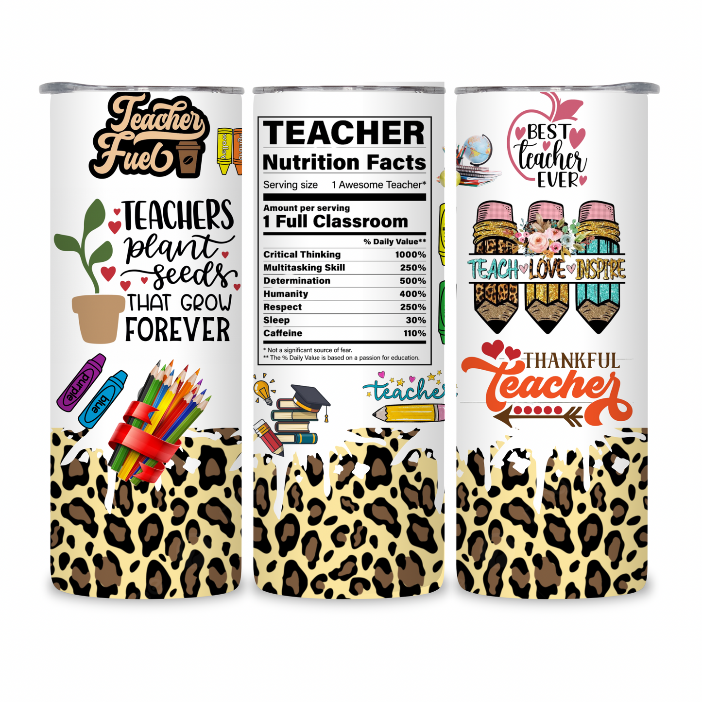 20 OZ Teacher Stainless Steel Tumblers
