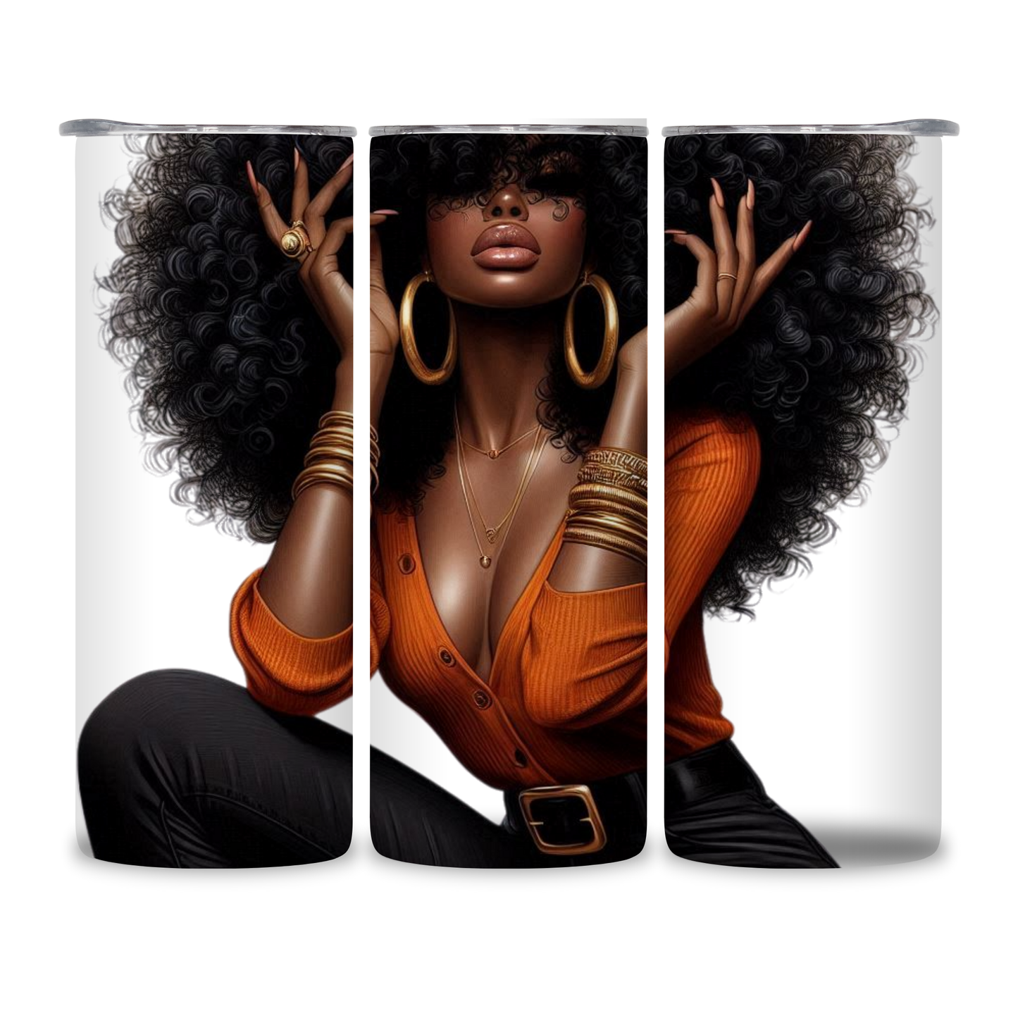 20 OZ Animated Women Stainless Steel Tumblers