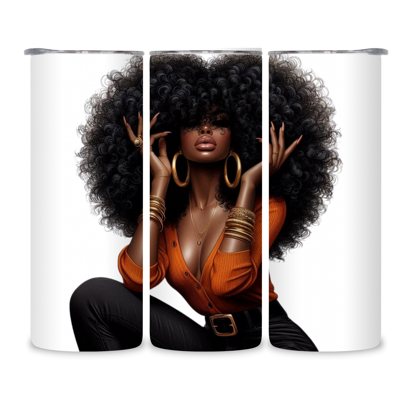 20 OZ Animated Women Stainless Steel Tumblers