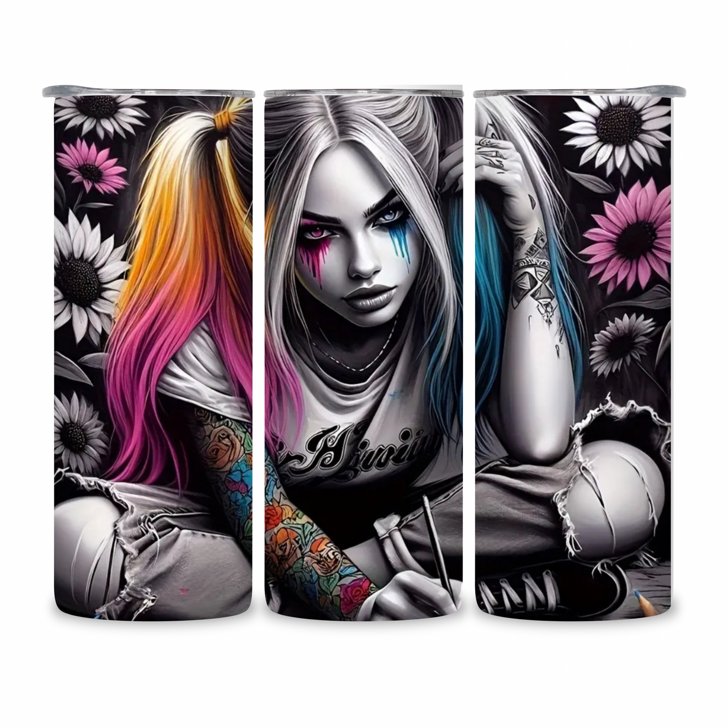 20 OZ Animated Women Stainless Steel Tumblers