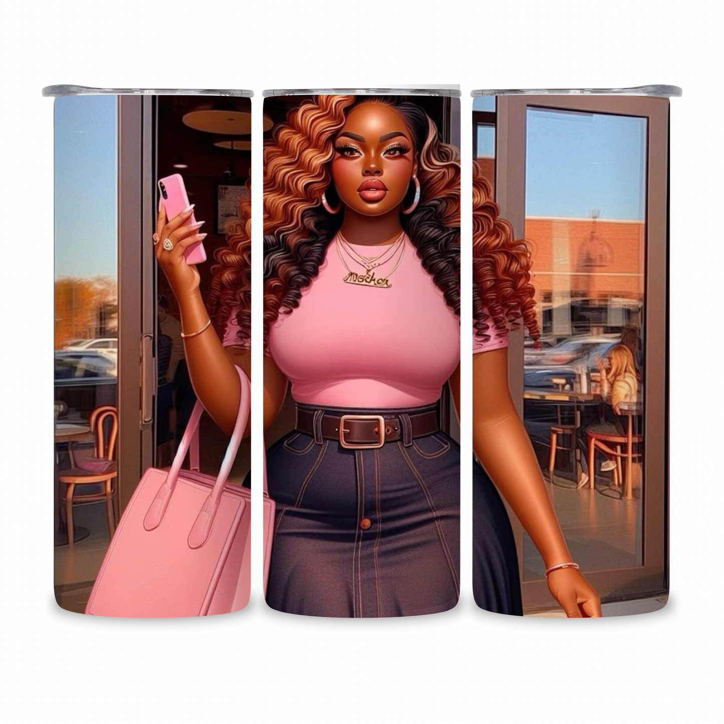 20 OZ Animated Women Stainless Steel Tumblers