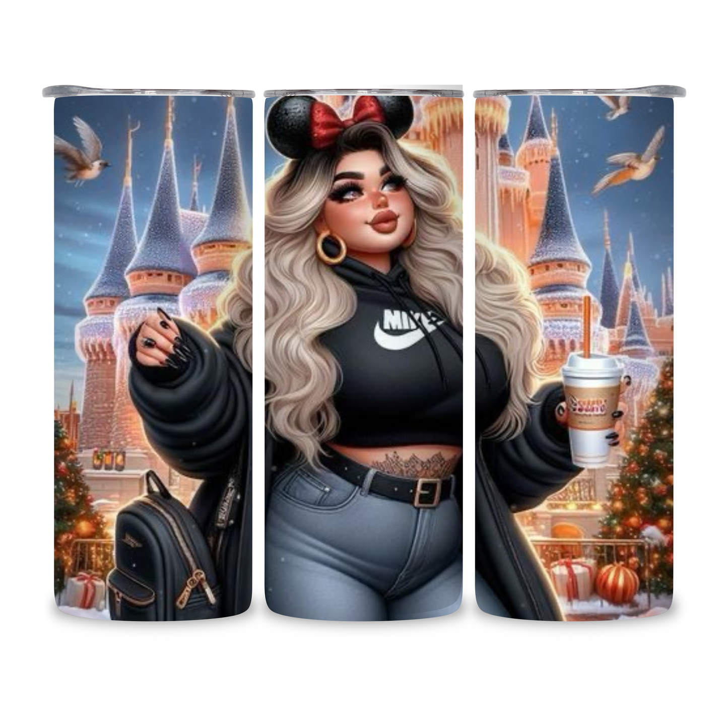 20 OZ Animated Women Stainless Steel Tumblers