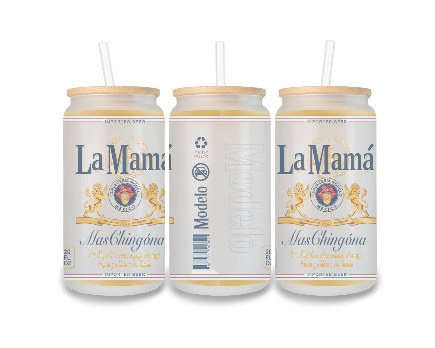 16 OZ Glass Can Beer Design