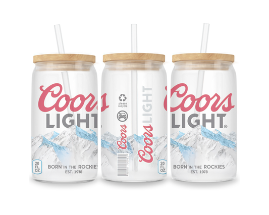 16 OZ Glass Can Beer Design