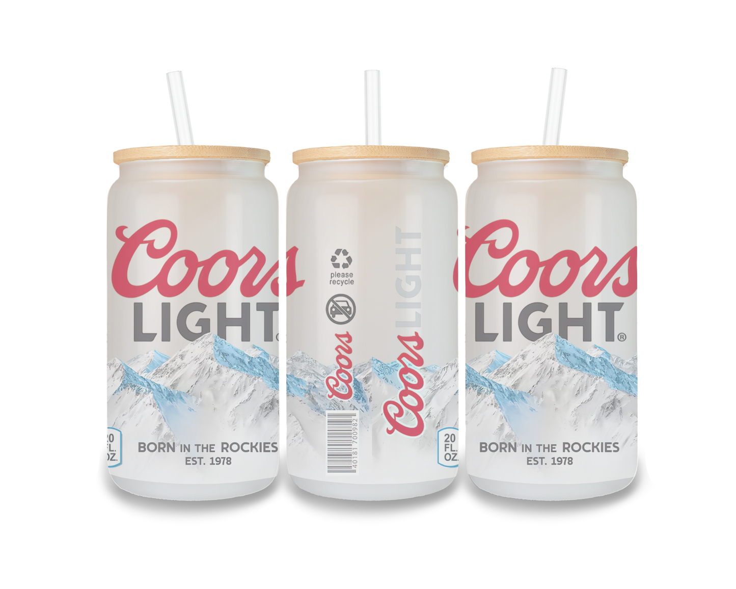 16 OZ Glass Can Beer Design