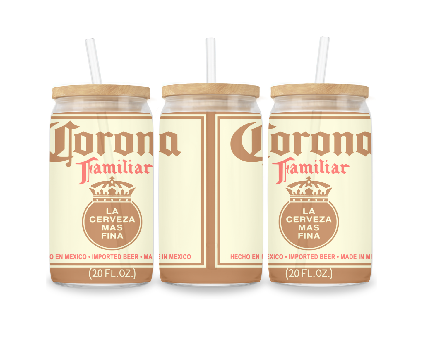 16 OZ Glass Can Beer Design