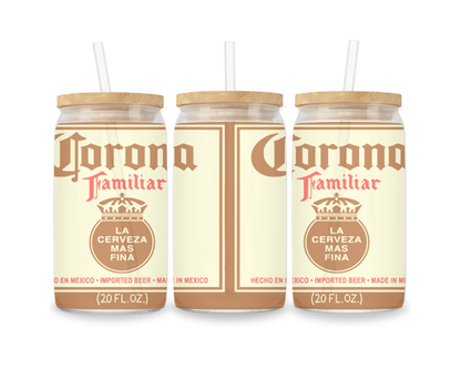16 OZ Glass Can Beer Design