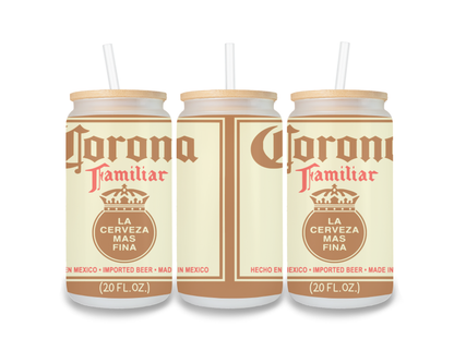 16 OZ Glass Can Beer Design