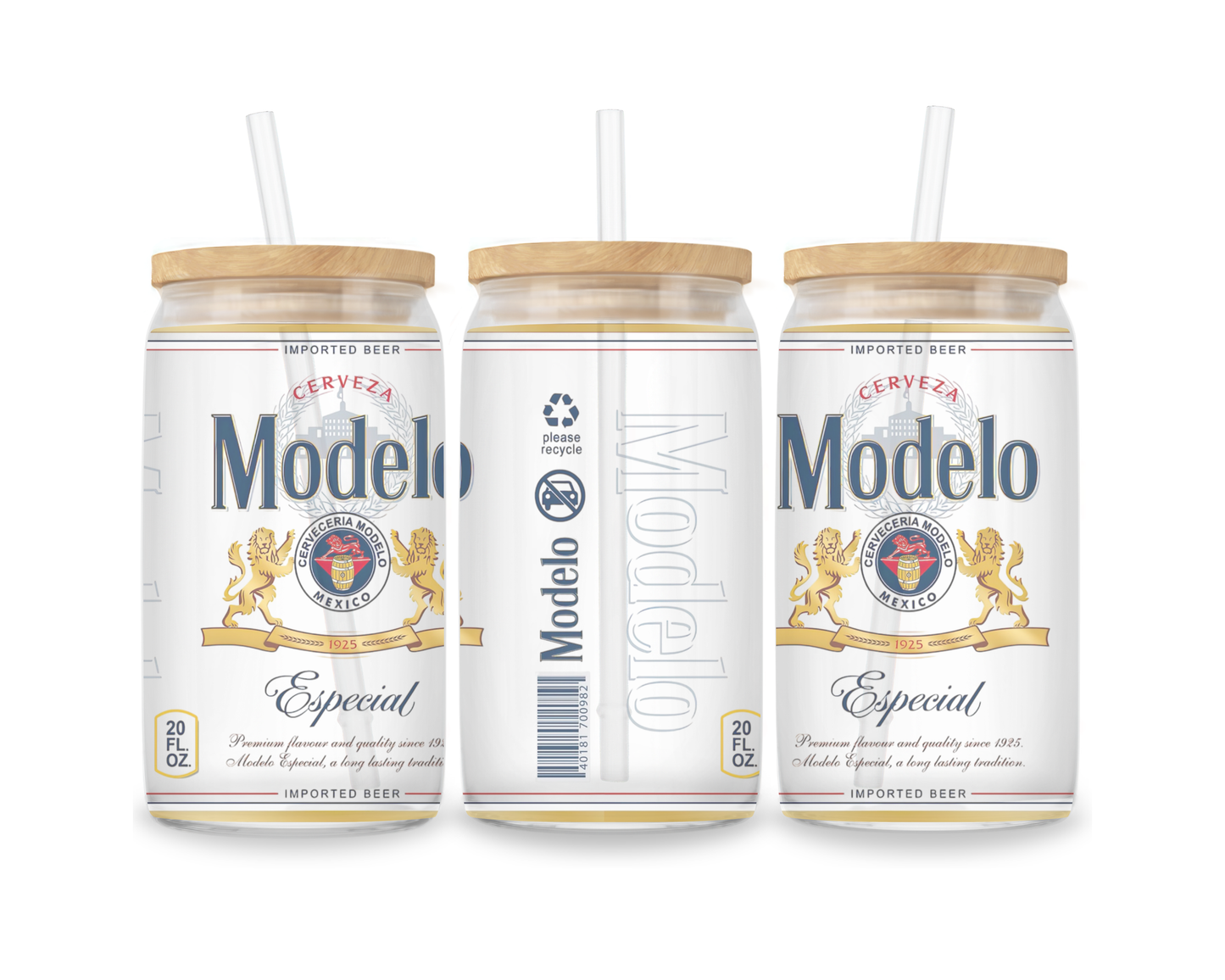 16 OZ Glass Can Beer Design