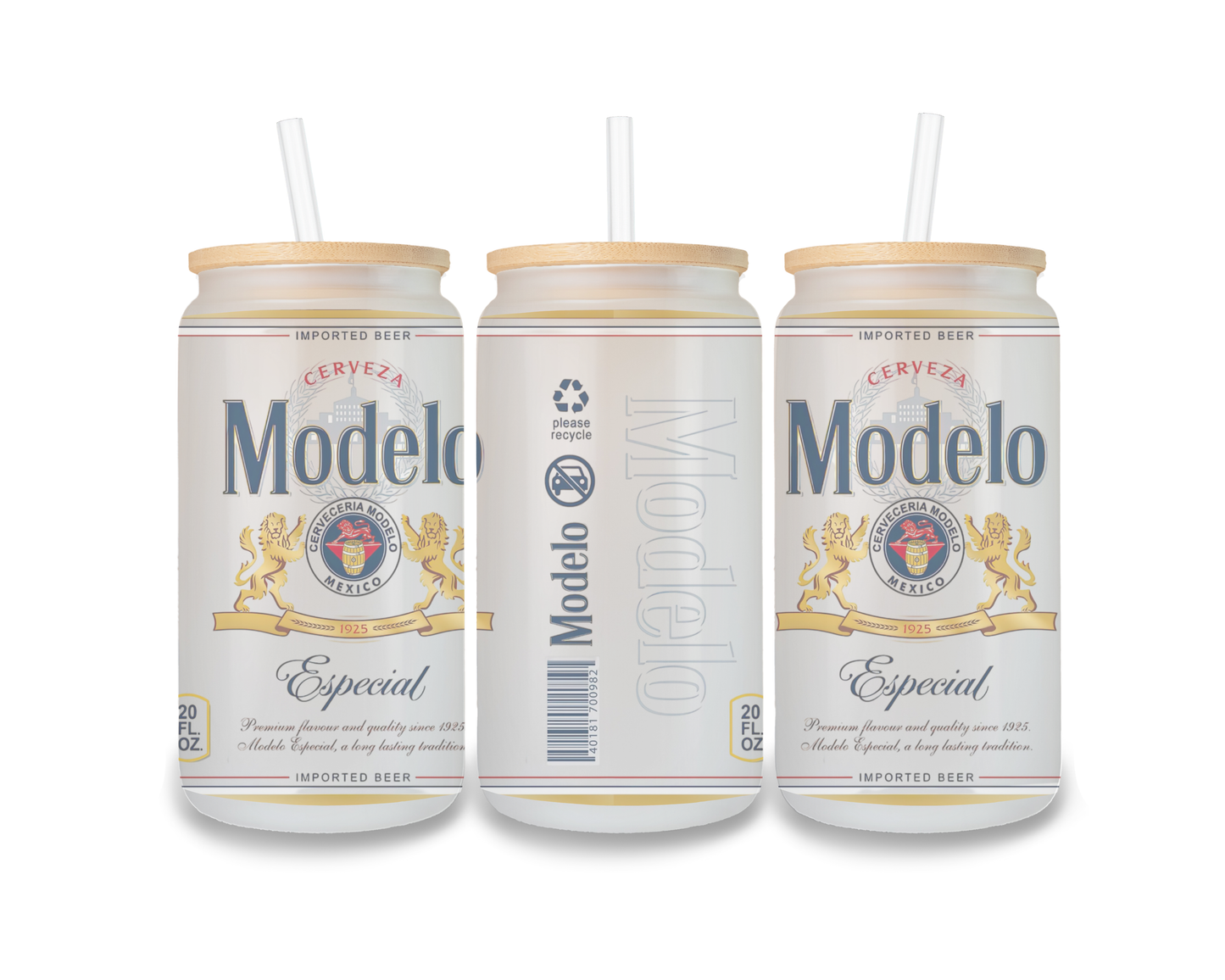 16 OZ Glass Can Beer Design