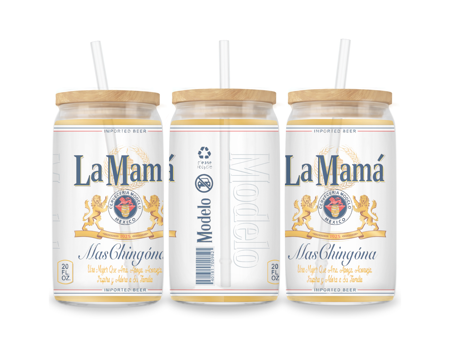 16 OZ Glass Can Beer Design