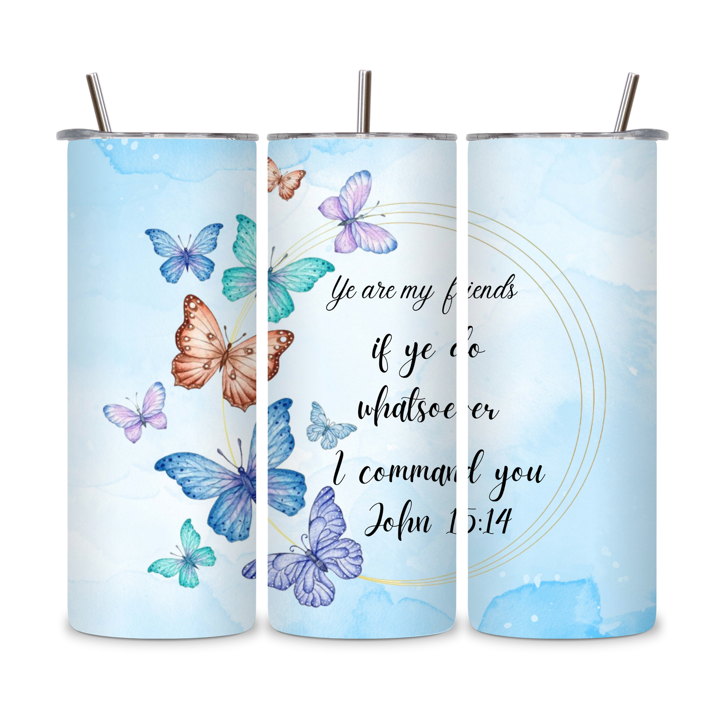 20 OZ Bible Verses/Prayer Stainless Steel Tumblers